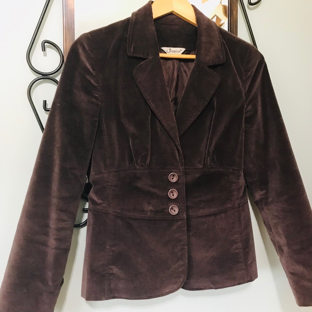 Crushed Velvet Blazer